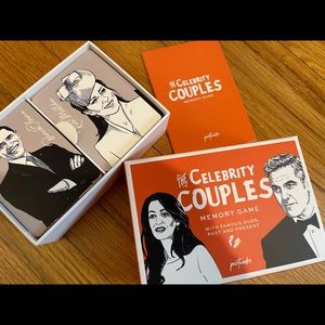 Pack of Two Party Card Games - Movie Geek and the Celebrity Couples Memory Game